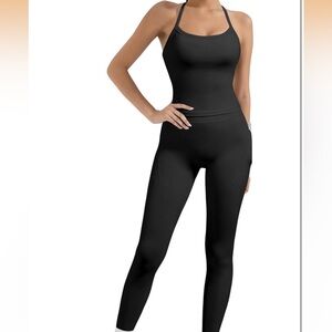Women's Black 2-piece workout set